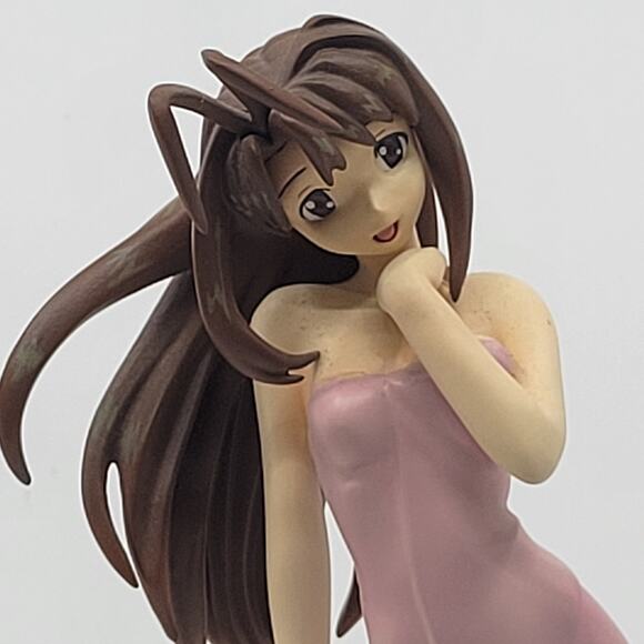 Love Hina Naru Narusegawa Pink Bath Towel Edition 18 scale Epoch statue with box - Picture 11 of 16
